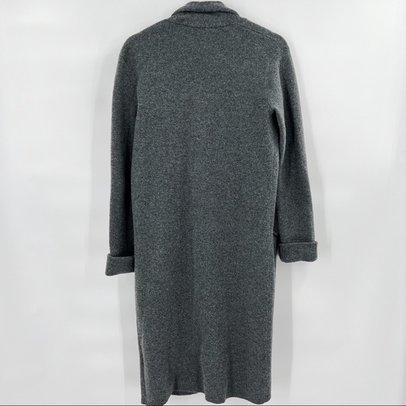 Club Monaco charcoal grey open style long cardigan - Picture 2 of 5